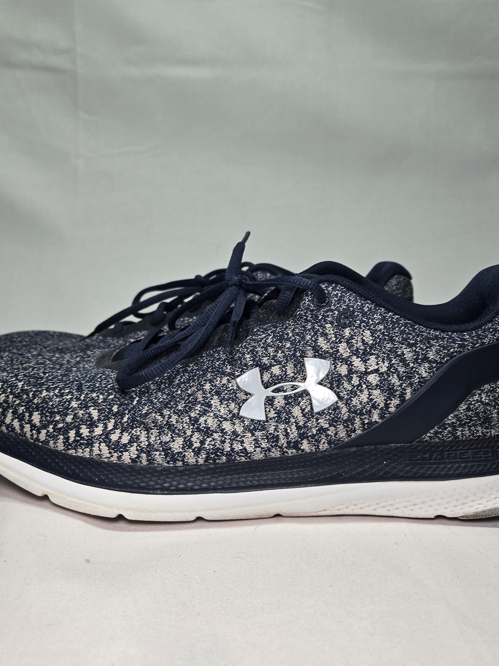 UNDER ARMOUR Mens 11 Charged Impulse Knit 3022593-400 Blue Running Shoes Sneaker